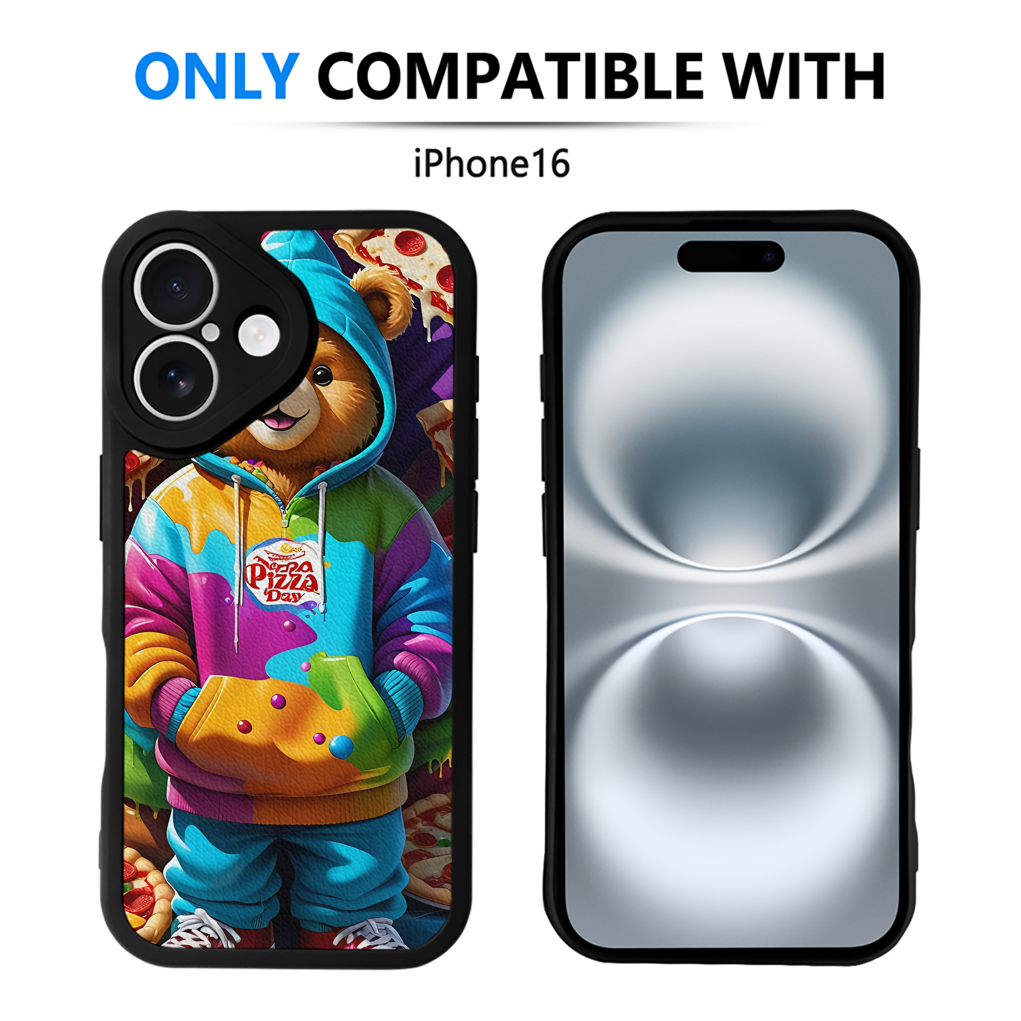 （画像用） ミッキーマウス Mickey Mouse 【iPhone 16シリーズ対応】シリコンスマホケース（レザー調） 材質：シリコン